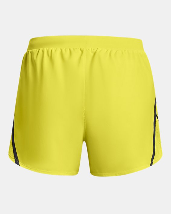 Women's UA Fly-By 2.0 Shorts, Yellow, pdpMainDesktop image number 7